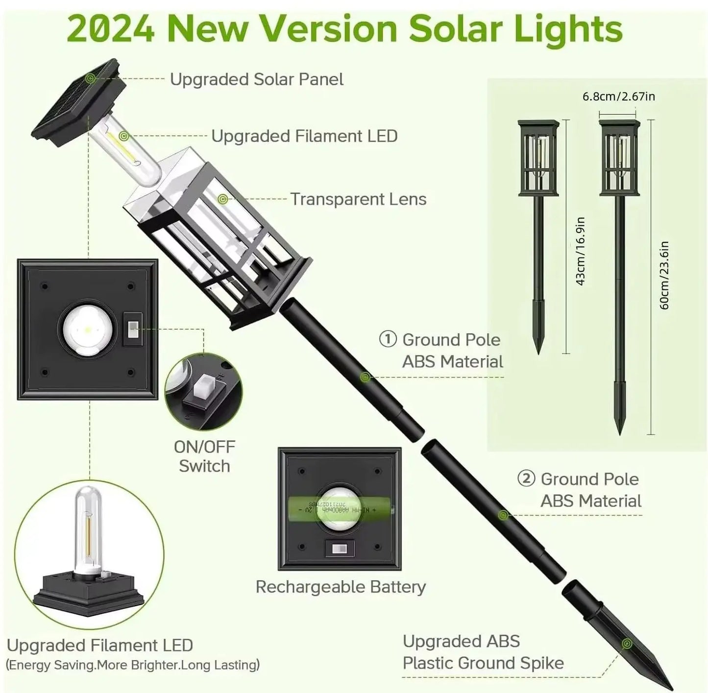Solar Pathway Outdoor Lamp