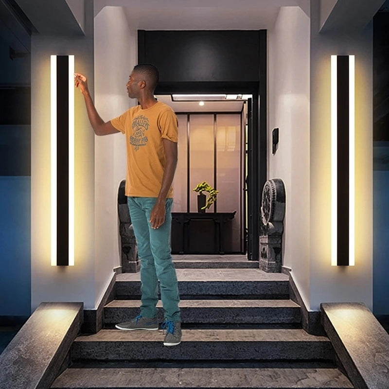 LED long wall lamps Outdoor Waterproof