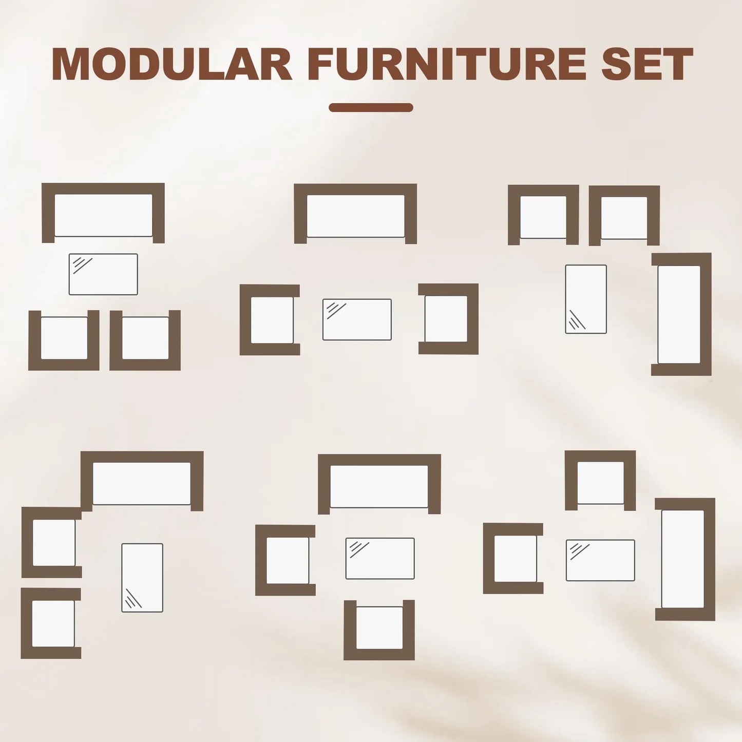 4 Piece Patio Furniture Set, Outdoor Rattan Bistro Set With Cushioned Sofa, 2 Chairs, Glass Table For Porch Backyard