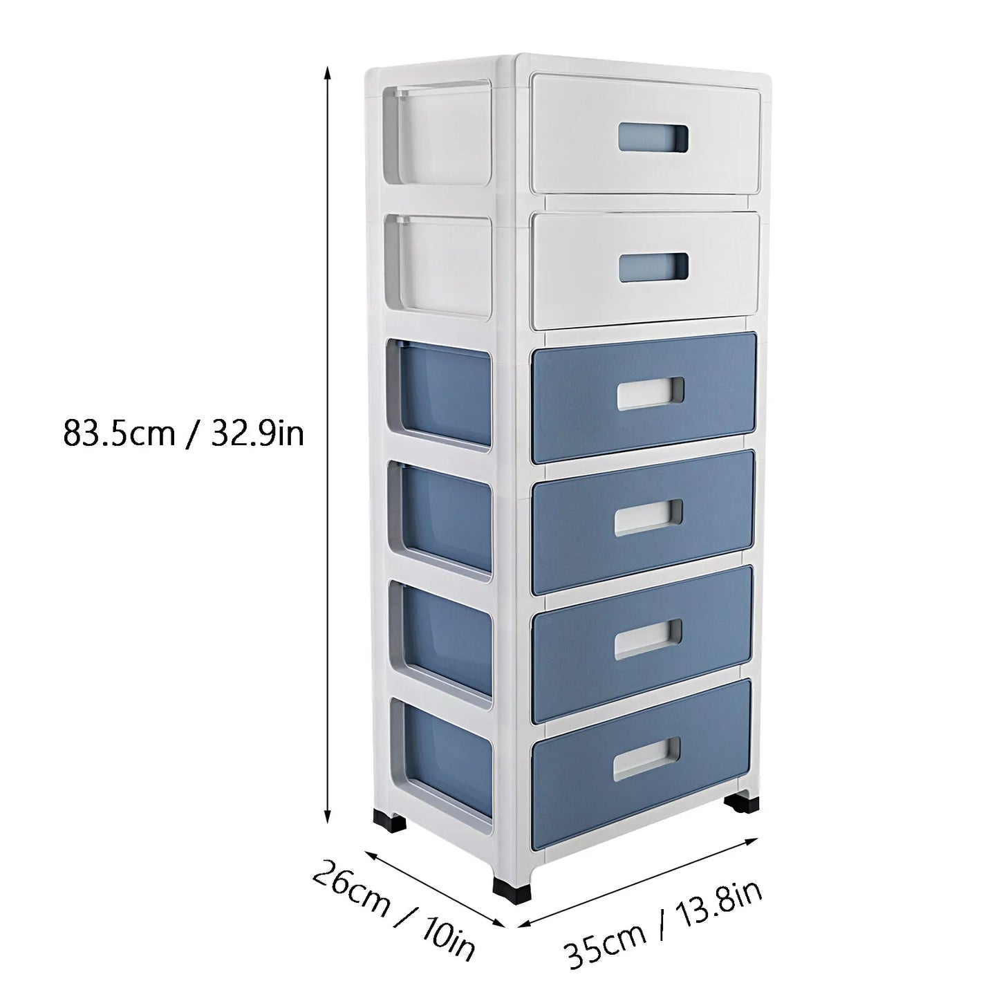 33'' High 6-Drawer Organizer/Household Storage Cabinet Drawer Type Underwear Box