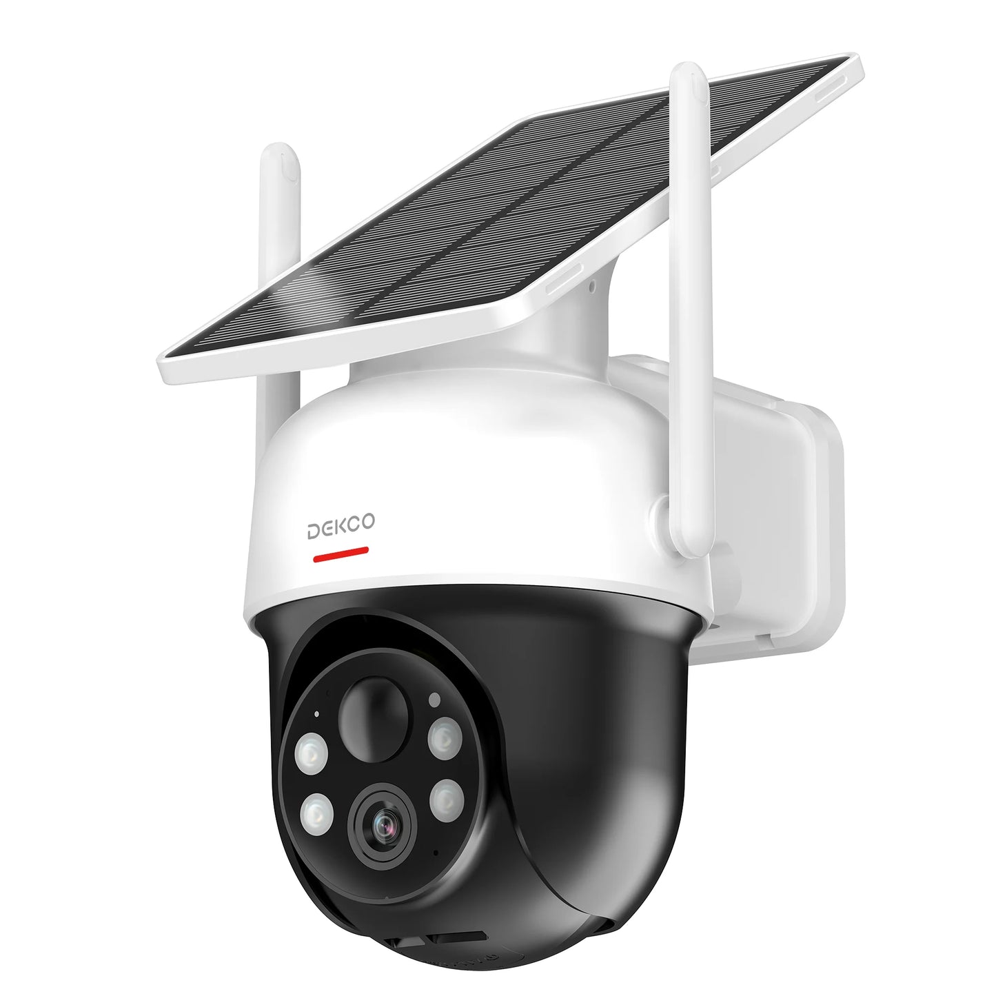 Dekco 3MP 100% Wire-Free Solar WiFi Camera 5000mAh Battery Two-way Audio Security Camera Wireless Solar Panel PTZ CCTV Camera