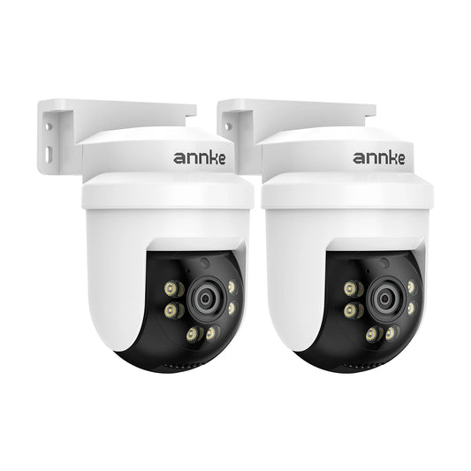 ANNKE 5MP TVI CCTV Home Surveillance Dome PT Camera, 100ft IR Night Vision, 3.6mm CCTV Video Surveillance Camera,IP65 ,Audio ,Wired Camera For DVR