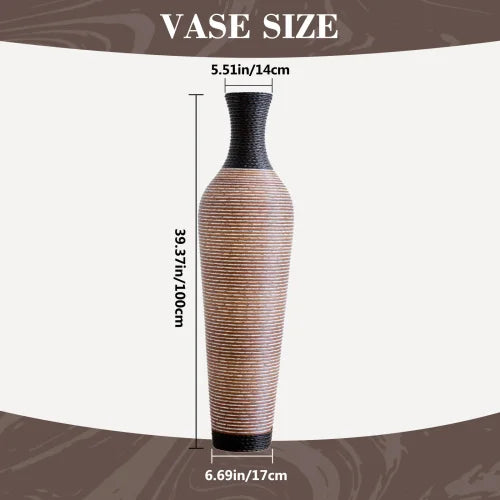 Handcrafted PVC Floor Vase